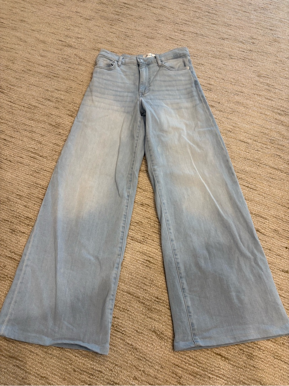 Frame Denim Light Blue Wide-Leg Jeans